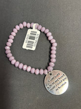 Load image into Gallery viewer, BRACELET LAVENDER I WILL HOLD YOU IN MY HEART
