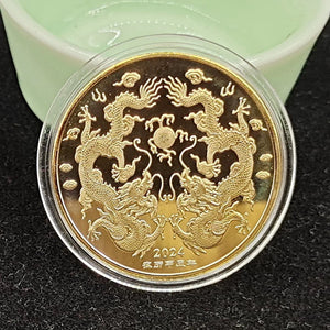 GOLDEN DRAGON COIN 4CM