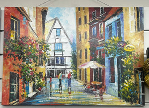 HAND OIL PAINTING 85*60CM (PICK UP ONLY)