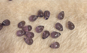 AMETHYST BEADS WATER DROP 1CM*40CM