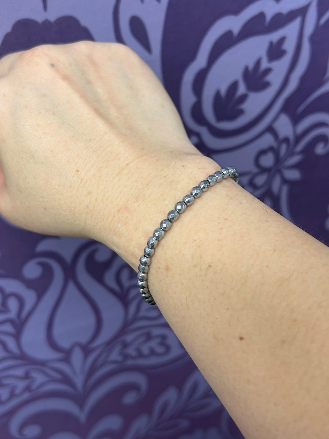 HEMATITE BRACELET SILVER