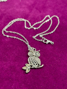 OWL SILVER NECKLACE