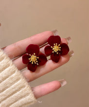 Load image into Gallery viewer, EARRINGS RED FLOWER
