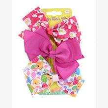 Load image into Gallery viewer, EASTER RIBBON BOW HAIR CLIP 3PK
