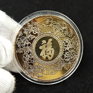 GOLDEN DRAGON COIN 4CM