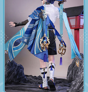 (PICK UP ONLY) GENSHIN IMPACT WANDERER SCARAMOUCHE COAT PANTS HAT SOCKS SET WITH LIGHT(SHOES & WIG NOT INCLUDED XXL