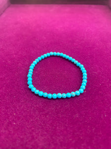 TURQUOISE BLUE BRACELET ELASTIC BAND