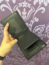 Load image into Gallery viewer, LEATHER WALLET KIWI BLACK
