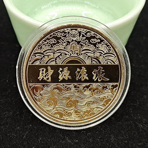 GOLDEN DRAGON COIN 4CM