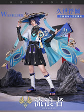 Load image into Gallery viewer, (PICK UP ONLY) GENSHIN IMPACT WANDERER SCARAMOUCHE COAT PANTS HAT SOCKS SET WITH LIGHT(SHOES &amp; WIG NOT INCLUDED XXL
