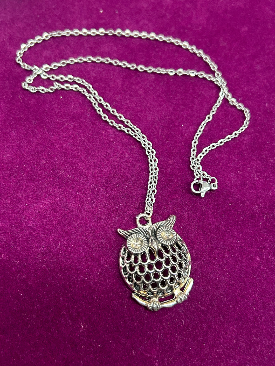 OWL SILVER NECKLACE