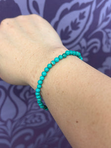 TURQUOISE GREEN BRACELET ELASTIC BAND