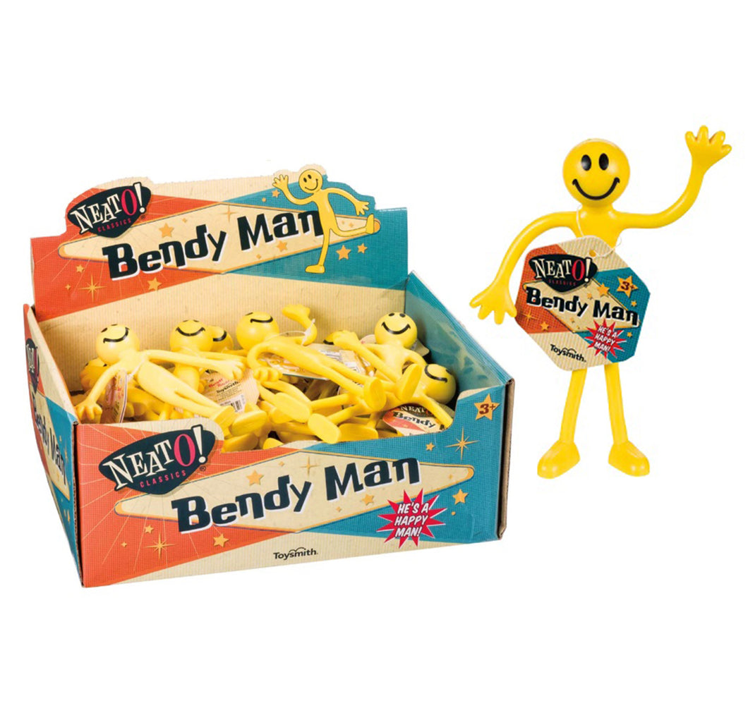 BENDY SMILEY MAN 13CM 1PC