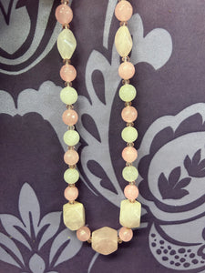 ROSE QUARTZ NECKLACE 53CM