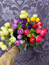 Load image into Gallery viewer, ARTIFICIAL FLOWER 10 HEAD SMALL ROSE 1PC
