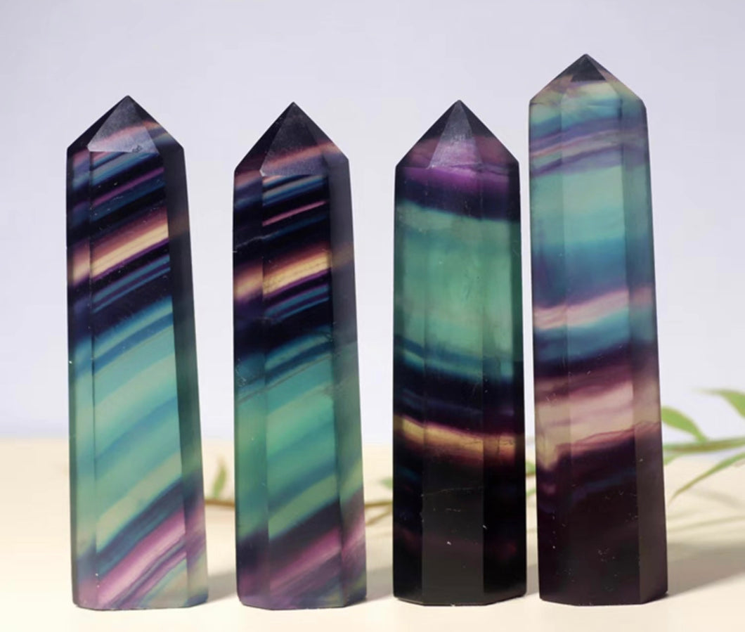 RAINBOW FLUORITE TOWER 1PC