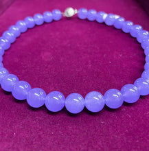 Load image into Gallery viewer, LAVENDER CHALCEDONY NECKLACE 14*47CM
