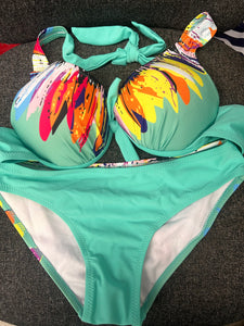 SWIMSUIT GREEN SIZE 12-14