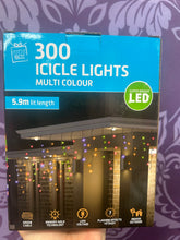 Load image into Gallery viewer, LED ICICLES FLASHING MULTI 300LIGHT 5.9M
