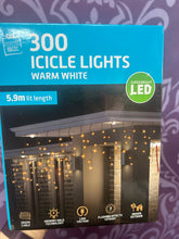 Load image into Gallery viewer, LED ICICLES FLASHING WARM 300LIGHT 5.9M
