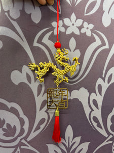 GOLD DRAGON HANGING