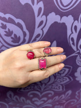 Load image into Gallery viewer, PINK STONE RING SIZE 16-20 1PC
