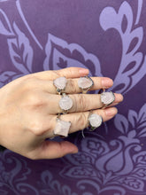 Load image into Gallery viewer, ROSE QUARTZ RING SIZE 17-20 1PC
