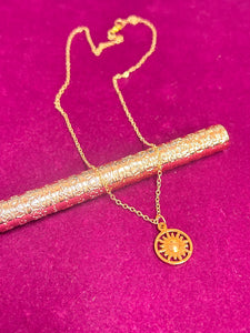 SUN GOLD NECKLACE 50CM