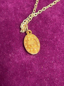 VIRGIN MARY GOLD NECKLACE 50CM