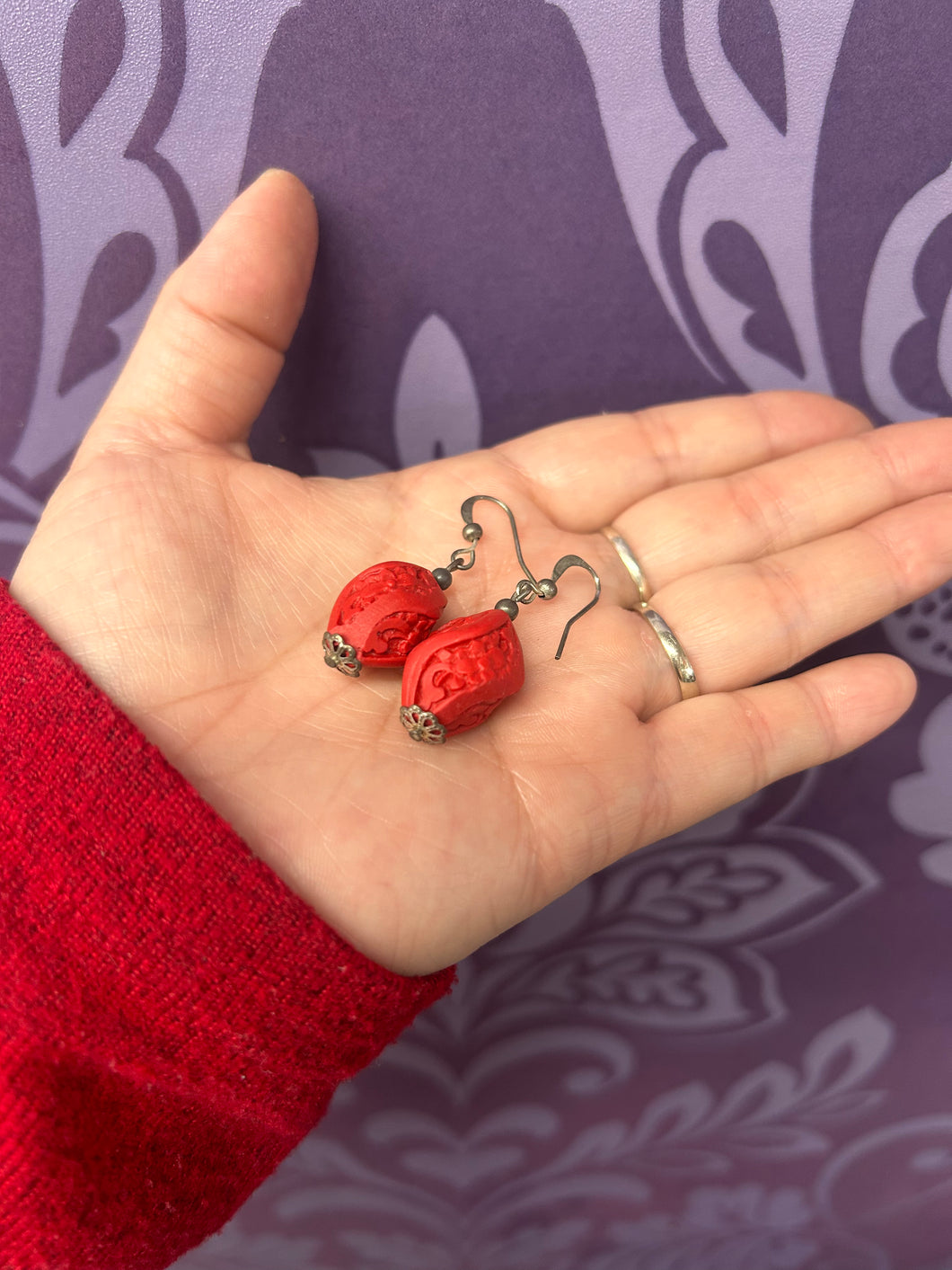 CINNABAR EARRINGS