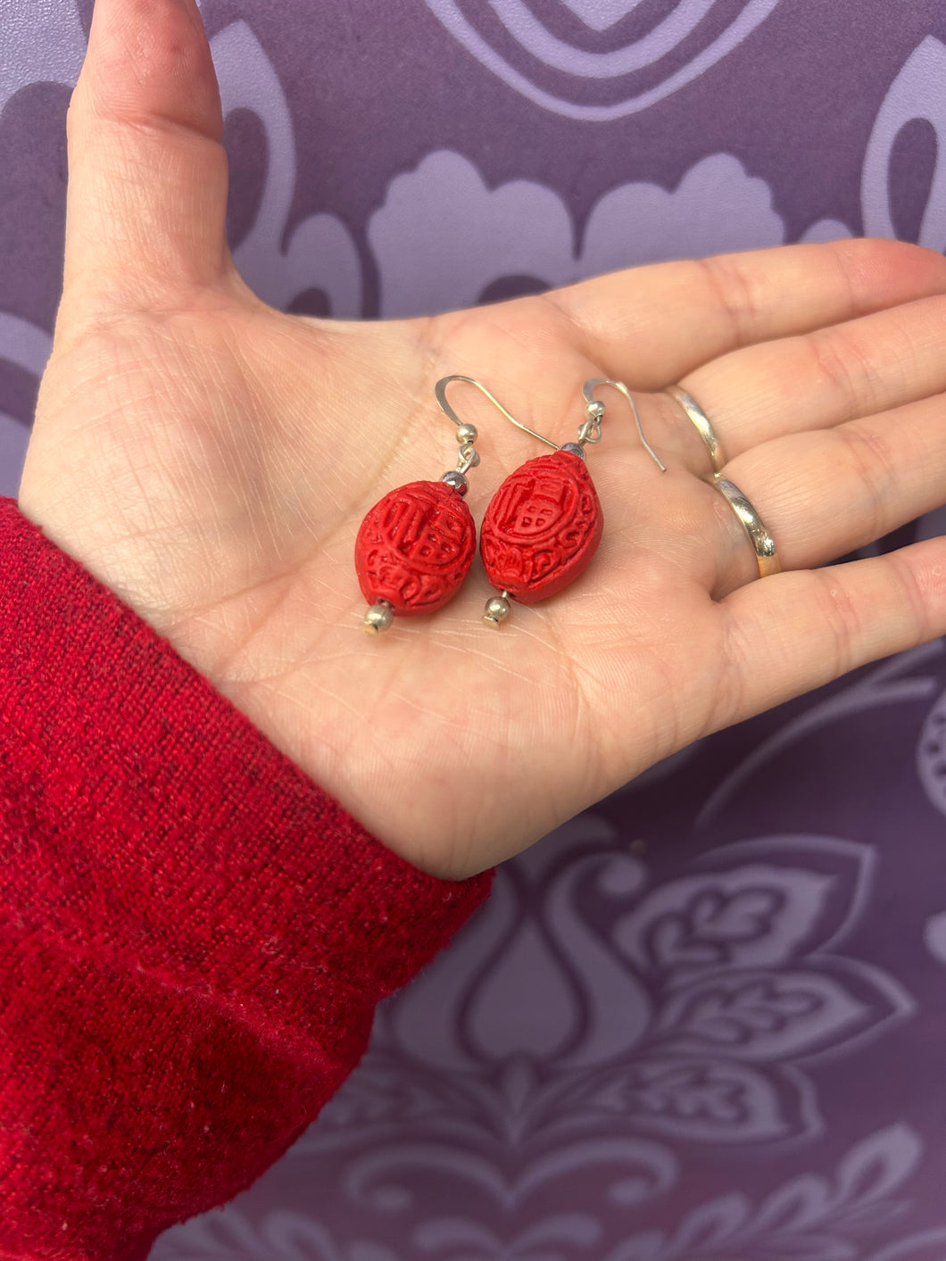 CINNABAR EARRINGS