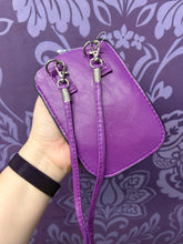 Load image into Gallery viewer, LEATHER PURSE PURPLE 14*9CM
