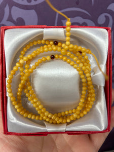 NATURAL AMBER
BRACELET/NECKLACE 83CM