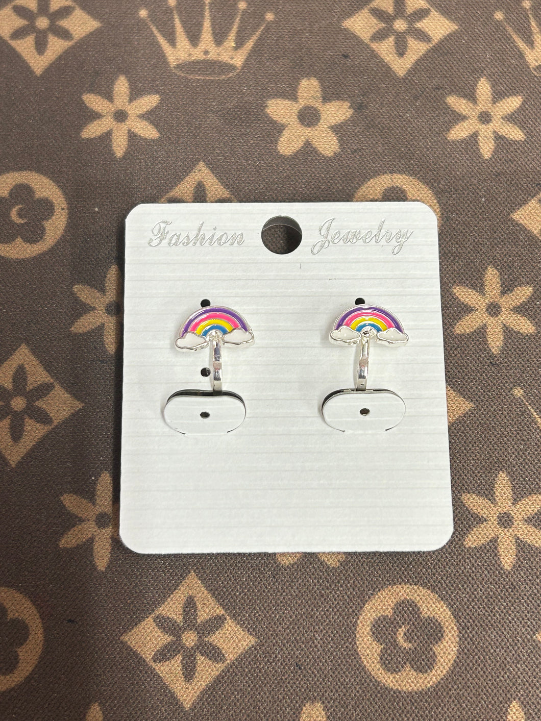 CLIP ON EARRINGS RAINBOW