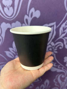 COFFEE PAPER CUP BLACK 8OZ 25PCS