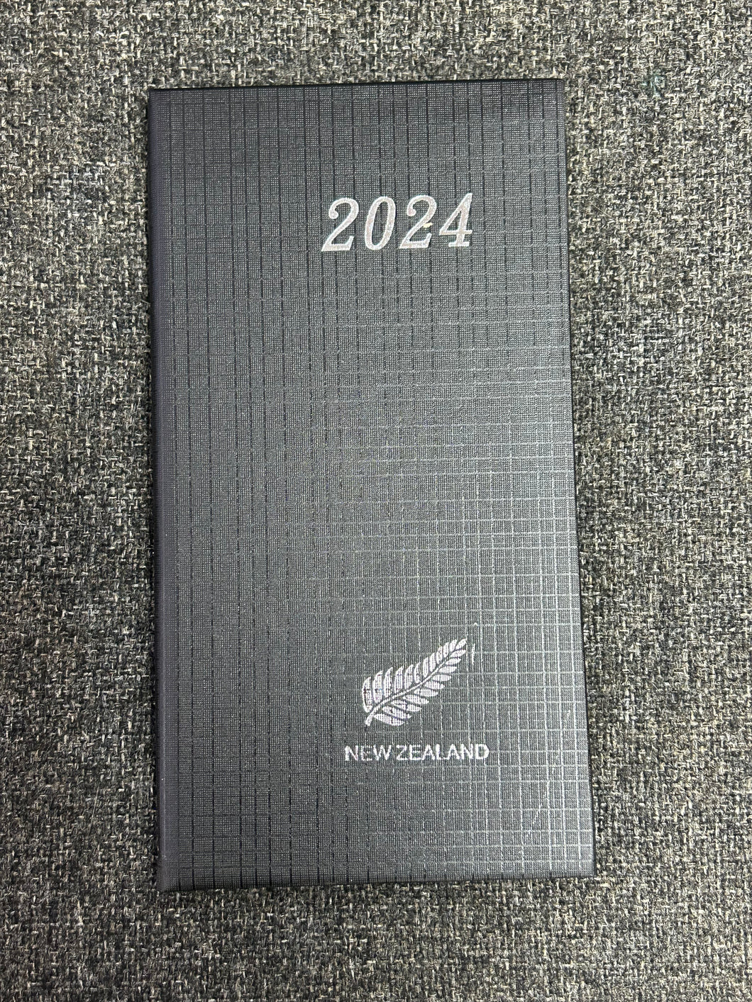 2024 DIARY HARD COVER 108PG BLACK 10*17CM