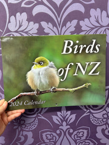2024 CALENDAR A4 NZ BIRD