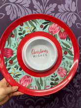 Load image into Gallery viewer, CHRISTMAS CHIP &amp; DIP PLATE MELAMINE 30CM
