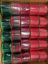 Load image into Gallery viewer, RIBBON 50MM*2.7M RED/GREEN 1PC
