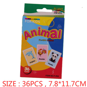 FLASH CARDS 36PCS ANIMAL