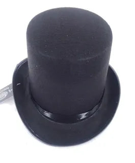 TOP HAT LINCOLN STYLE BLACK 14.5*32*28CM