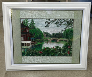 HAND MADE SILK EMBROIDERY 57*47CM