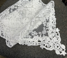 Load image into Gallery viewer, LACE TABLE RUNNER WHITE 30*150CM
