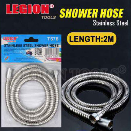 STAINLESS STEEL SHOWER HOSE 2M 1PC