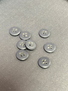 BUTTON GREY 1.2CM 8PCS