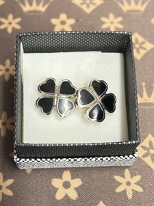 CUFF LINK  FOUR LEAF CLOVER 2*2CM