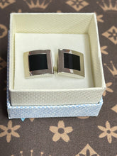 Load image into Gallery viewer, CUFF LINK SQUARE BLACK 1.5*1.5CM
