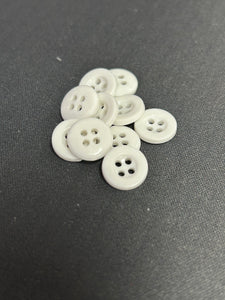 BUTTON WHITE 1.1CM 10PCS