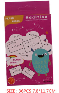 FLASH CARDS 36PCS ADDITION