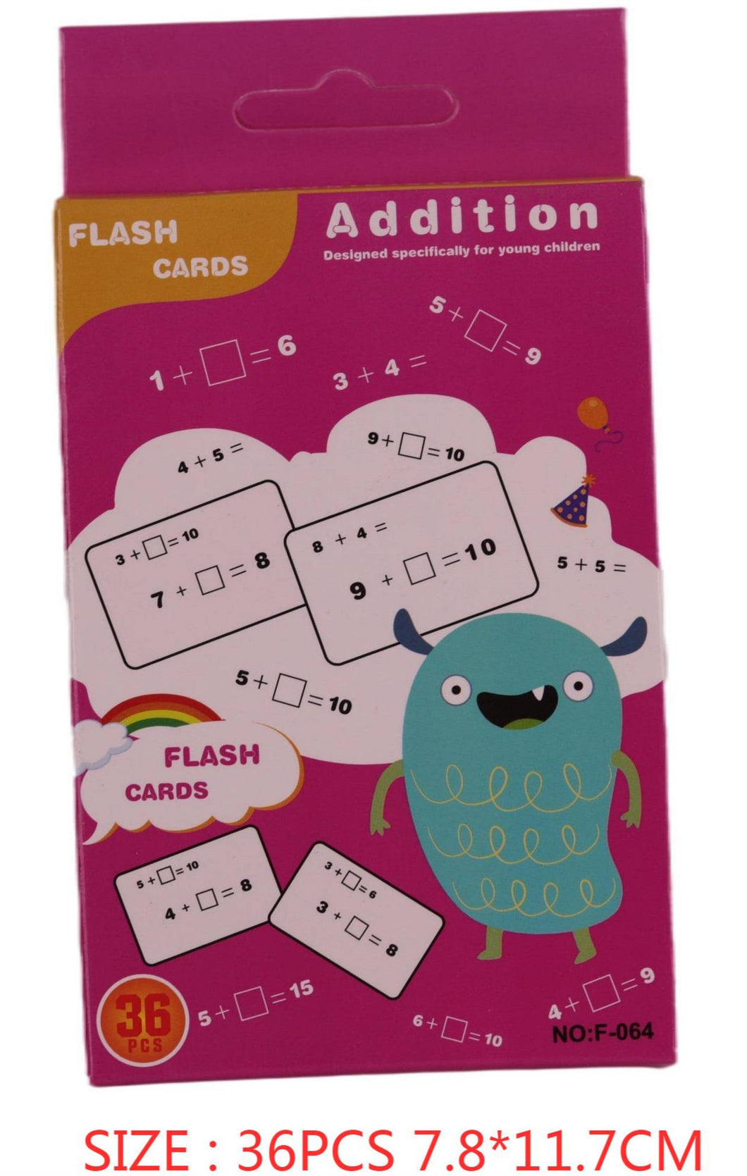 FLASH CARDS 36PCS ADDITION